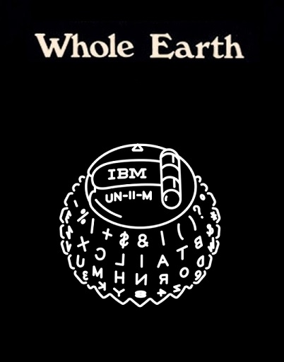 Selectric typewriter ball as Whole Earth